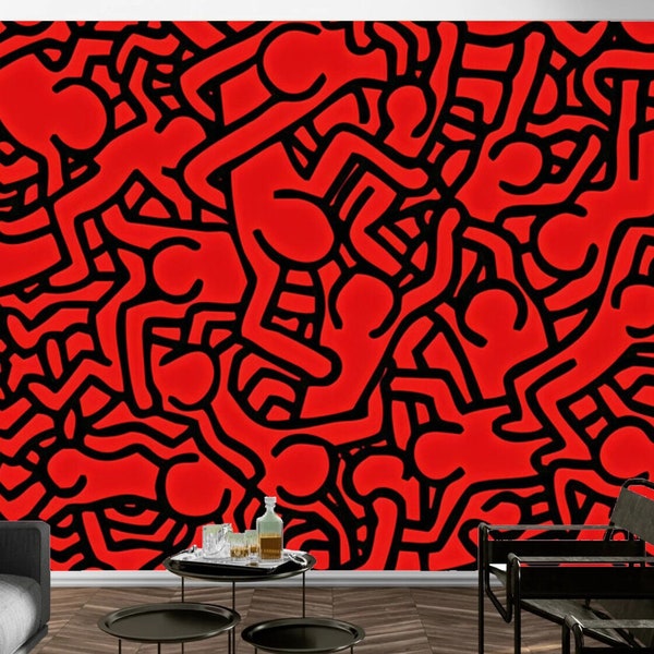 Keith Haring Wall Decal Etsy