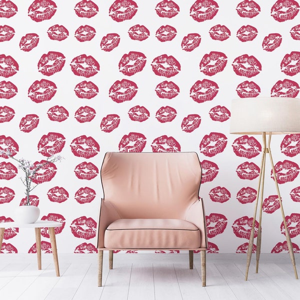 Lips Wallpaper Etsy