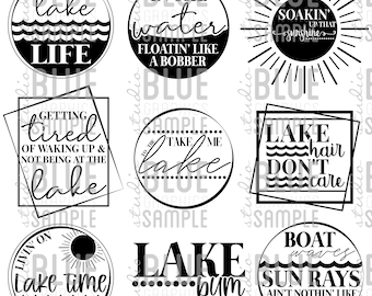 Lake Life Svg Etsy