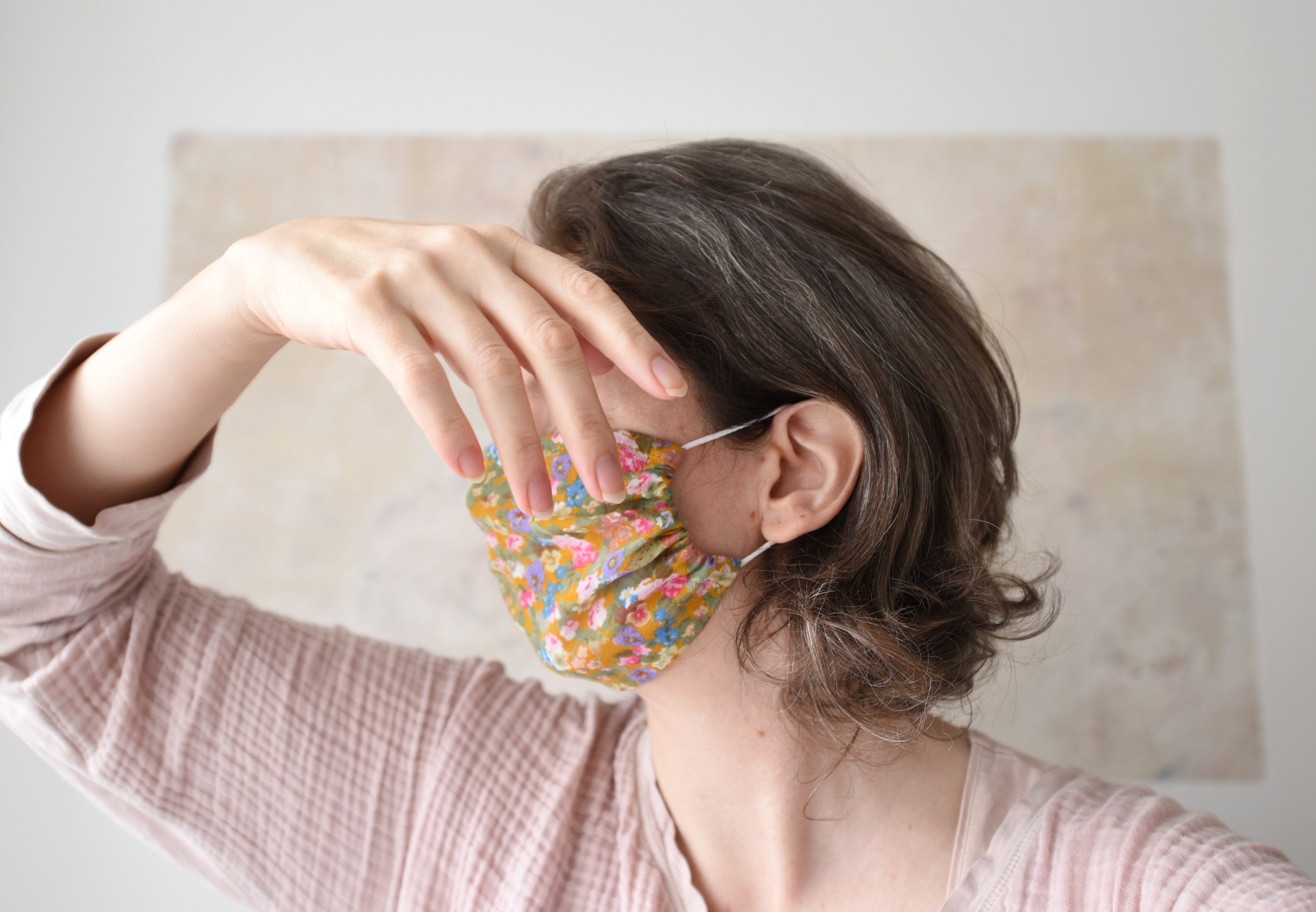 1 Single layer cheesecloth face mask 1 ply gauze mask kids Etsy