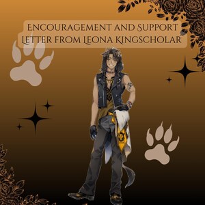 Uma carta estimulante e encorajadora de Leona Kingscholar (disponível para download instantâneo)