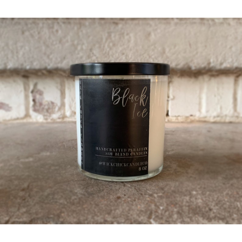 Black Ice Aromatherapy Candles Essential Oil Infused Etsy
