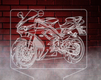 3d Motorcycle Lamp Etsy Uk