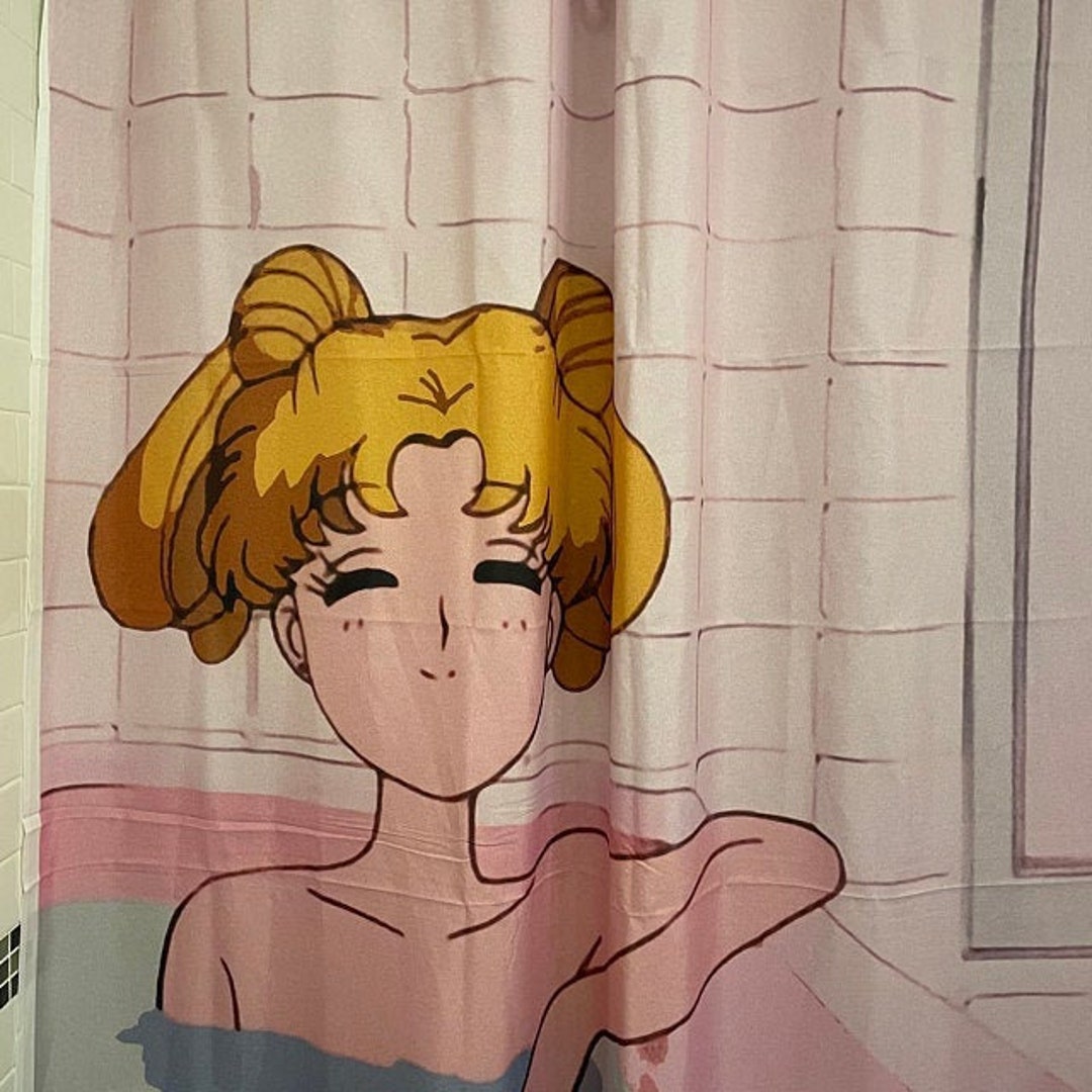 4 Piece Anime Shower Curtain Set, Bathroom Decor Sets with Waterproof Shower  Cur | eBay