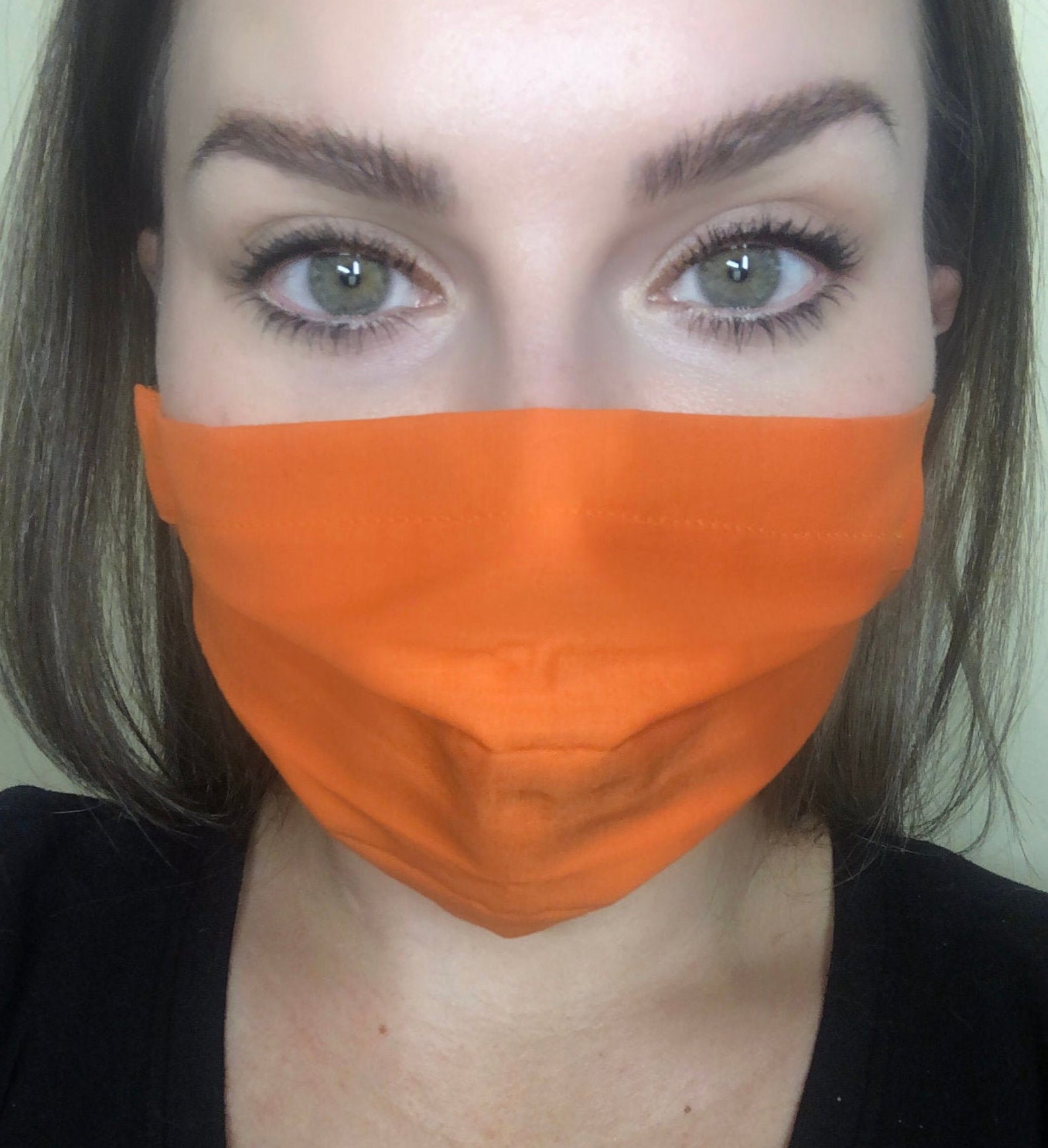 Orange Face Mask Made in USA Reusable 100 Cotton Washable Etsy