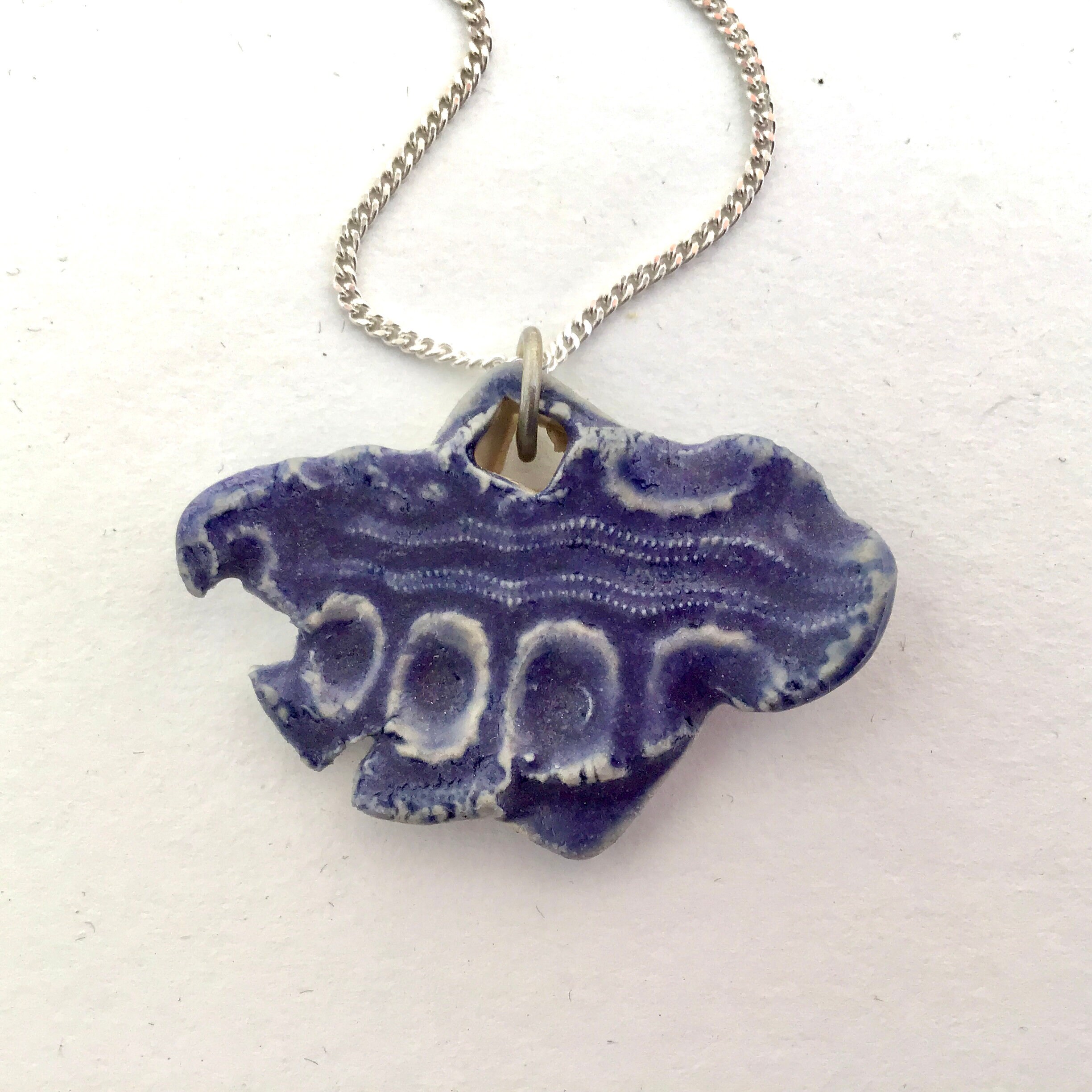 Fossil Necklace in Porcelain Etsy