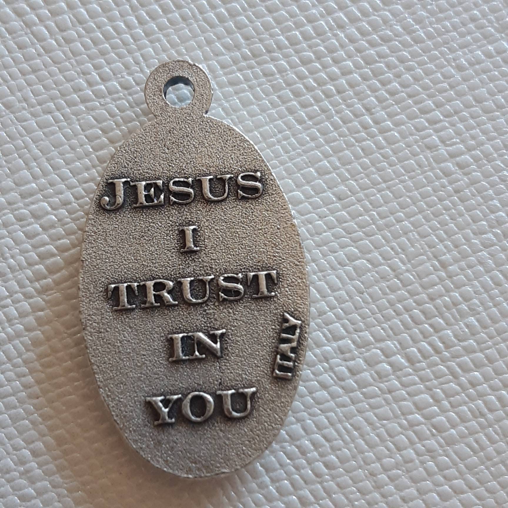 Divine Mercy Necklace. Stainless Steel Box Chain With Saint Medal and ...