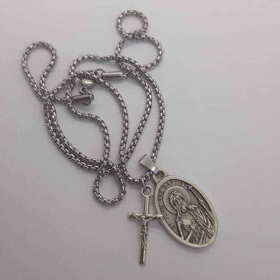 St. John Chain Belt Locket Silver Color 42 Inches IMG_2194.jpg?v=1714763374 main image 3