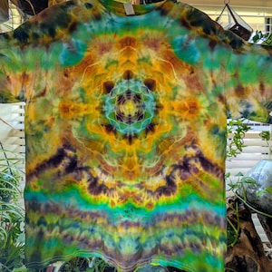 L Erde getönt, eisgefärbt, Mandala