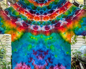 Mandala teñido con hielo