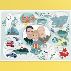 ONLY DIGITAL Love Story Karte, PaarPortrait, personalisiertes Geschenk, Familiengeschenk, einzigartiges Hochzeitsgeschenk, Jahrestag, Familie