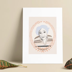 Retrato, ente querido, memória, cartão de funeral - entrega em 1 dia digital - família, retrato personalizado, presente especial, retrato personalizado
