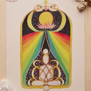 Art Print, Mirror, Conscious drop, Meditation