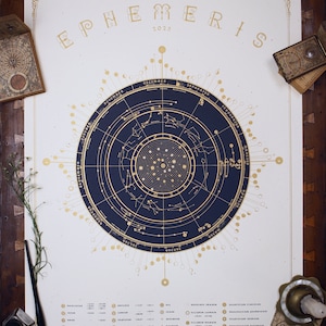 Astralkalender 2025, Mond & Planetenkalender, Astronomischer Kalender, Ephemeride