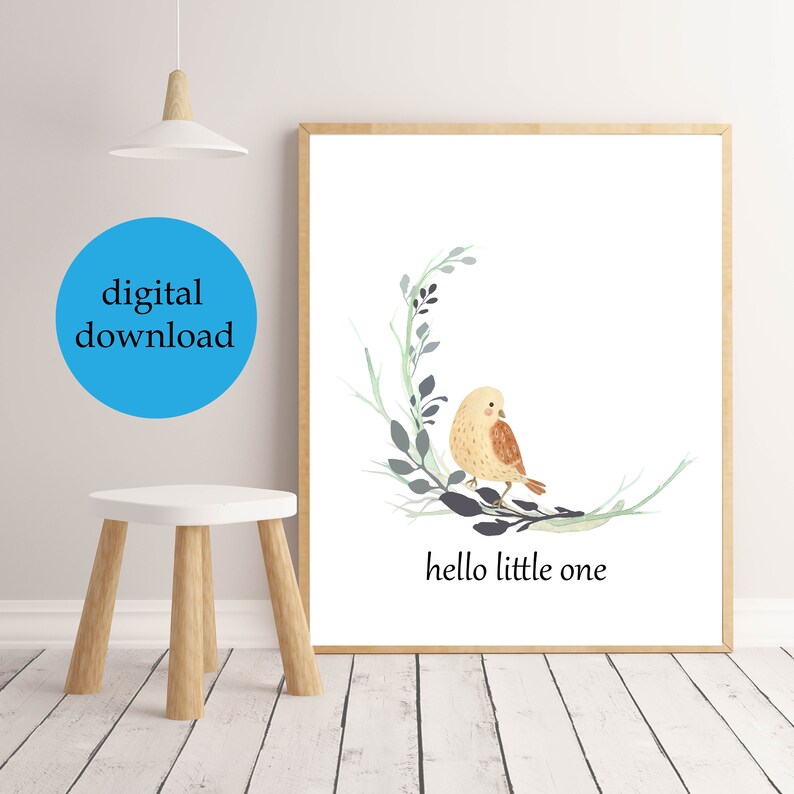 Woodland Printable, Nursery, Wall Art, Digital Download Etsy