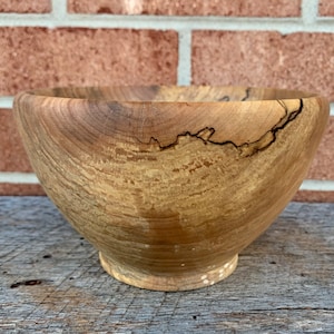 Spalted maple bowl