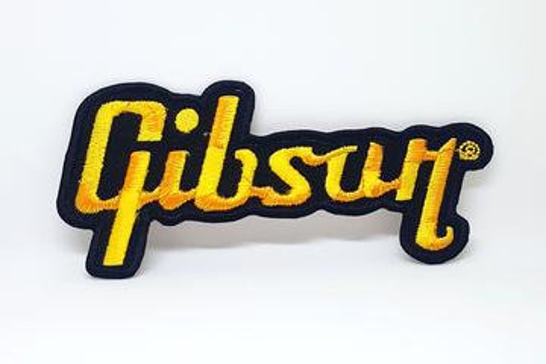 Gibson Guitar Logo Jacket T Shirt Sew Iron on Embroidered Etsy