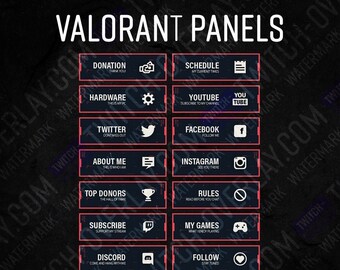 Valorant Twitch Panels