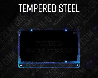 Webcam Overlay | "Tempered Steel Blue"