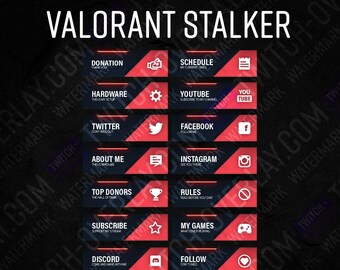Valorant Twitch Panels - Stalker Edition