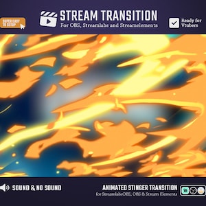 Fire and Flame Pastel Orange Cartoon Transition / Vibrant Stream Transition / Animated Stream Transition / Purple Stinger Transition / Anime