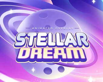 Stellar Dream Stream Package: A Cosmic, Kawaii-Infused Experience for Gamers and Streamers