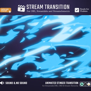 Fire and Flame Pastel Blue Cartoon Transition / Vibrant Stream Transition / Animated Stream Transition / Purple Stinger Transition / Anime