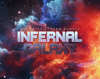 Infernal Galaxy Stream Package | Colorful Space Stream Overlay