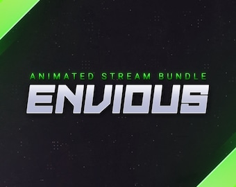 Envious Stream Package: A Futuristic Streaming Overlay for YouTube, Twitch, Kick, Trovo, and Facebook. Steam Screens, Alerts, & Webcams