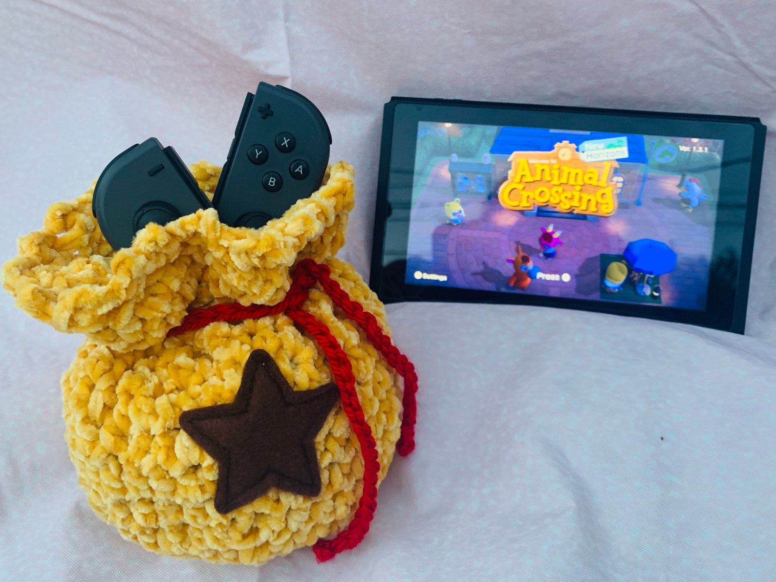 Animal Crossing New Horizons Drawstring Bell Bag Crochet - Etsy