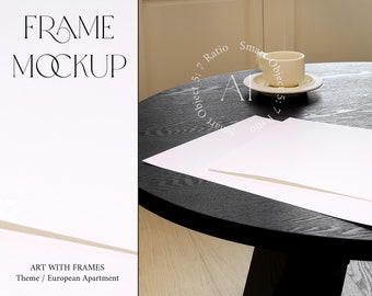 Poster Mockup A1 ISO Vertical Print Mockup Modern Minimalist Simple Calender Mockup Photoshop Vertical Paper Templete Shadow Natural Light