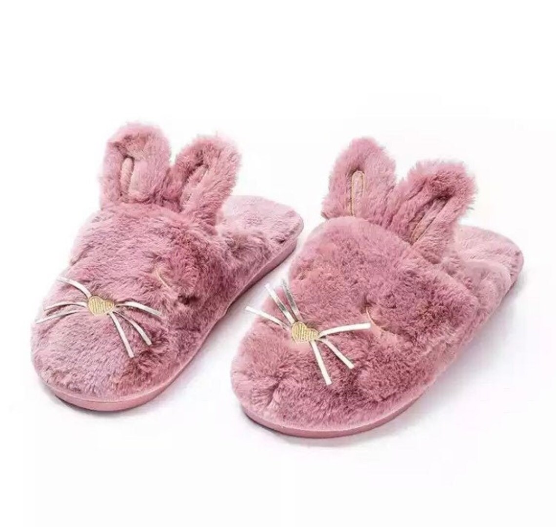 womens rabbit slippers