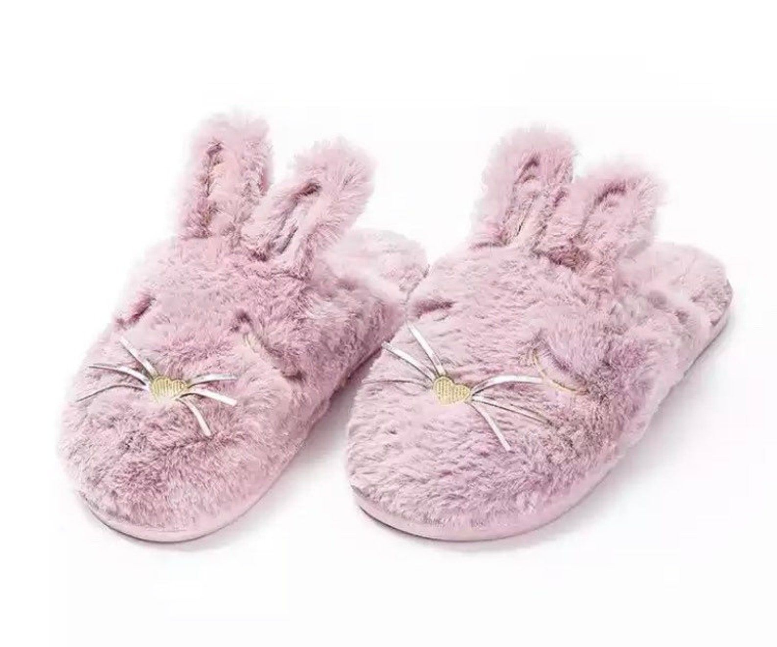 Women Slippers Rabbit Slippers Fluffy Slippers Cute Etsy