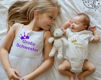 Große Schwester & kleiner Bruder Bundle Bügelbilder