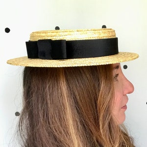 Canotier low cup Canotier haut bas Straw hat top very low image 7