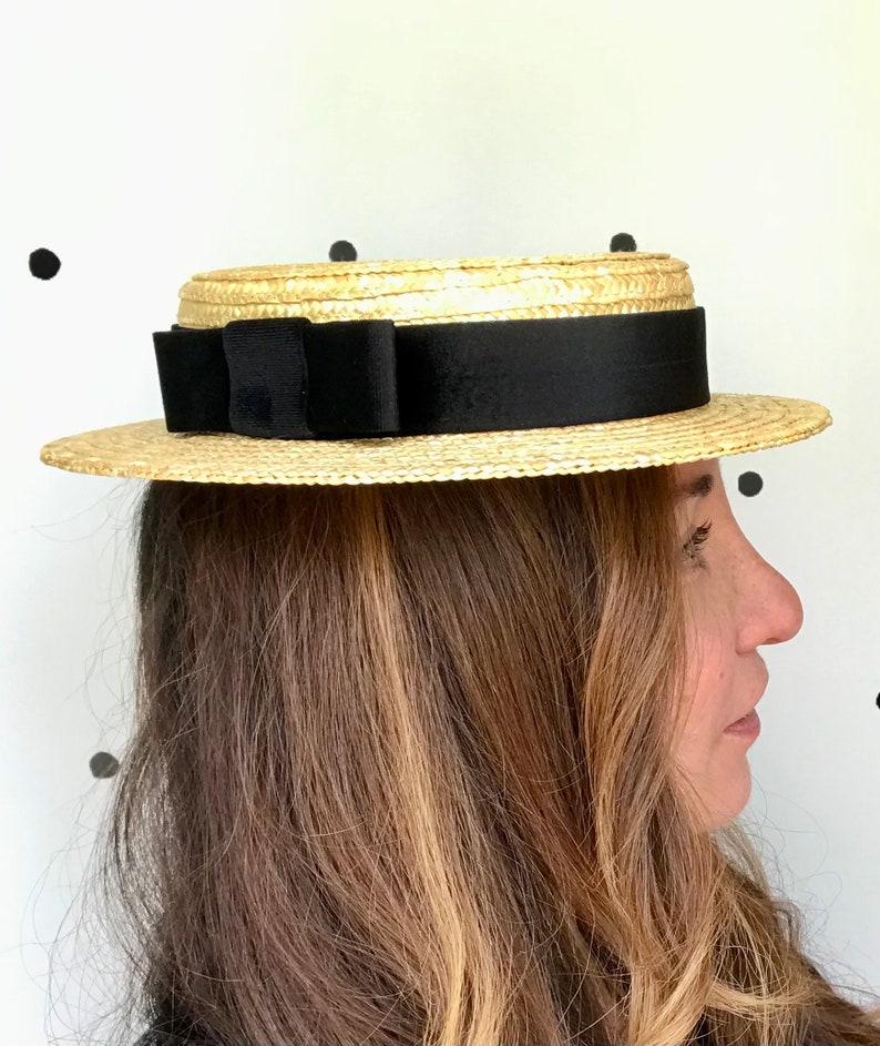 Canotier low cup Canotier haut bas Straw hat top very low image 7