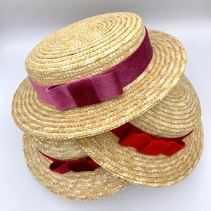 Canotier low cup Canotier haut bas Straw hat top very low image 3