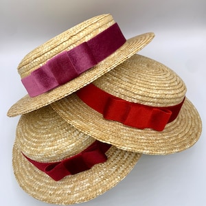 Canotier low cup Canotier haut bas Straw hat top very low image 4