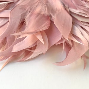 Rosa CHRYSANTHEMEN-FEDERBLUMEN-BROSCHE Federn-rosa Blumenbrosche Fleur-Feder-Rosenbrosche/Pince Bild 4