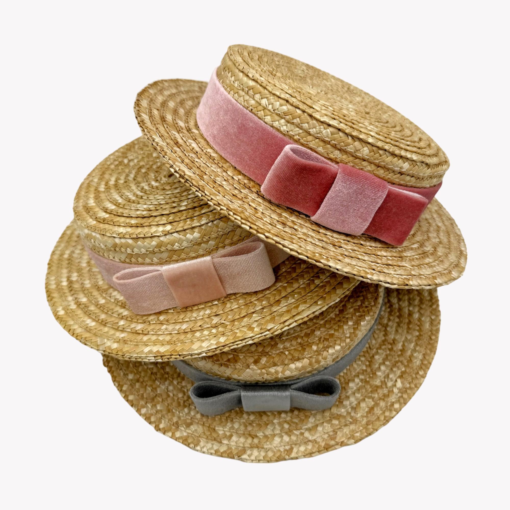 Red Ribbon Straw Hat - Etsy display picture 2