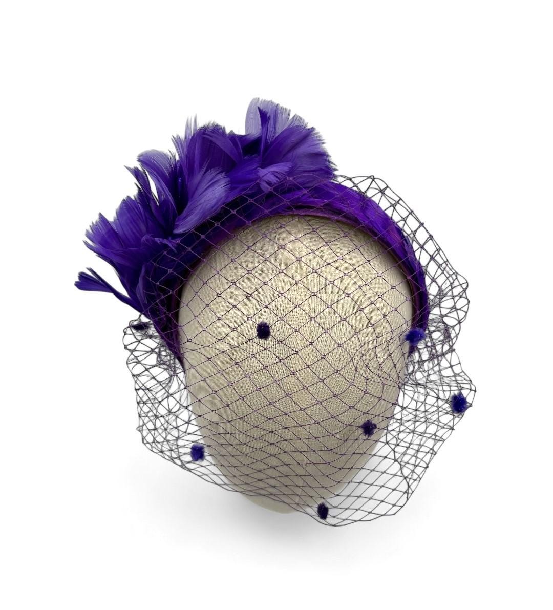 Purple Bling Fascinator - Etsy