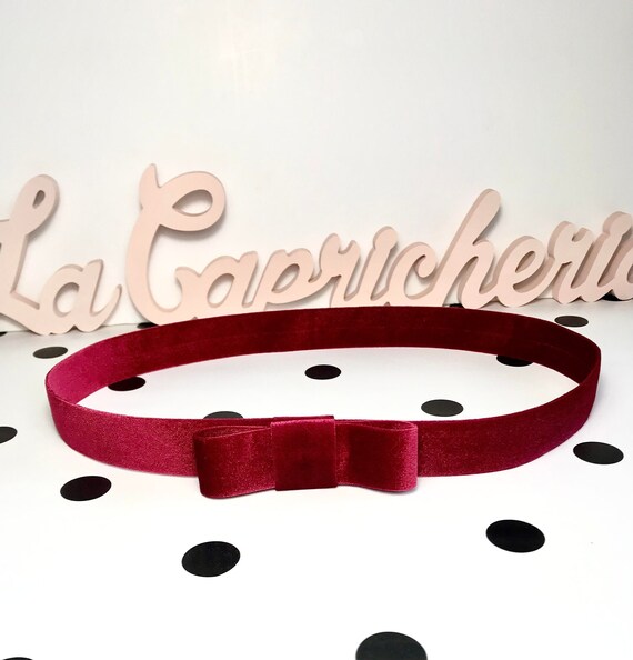 Ceinture velours hot sale