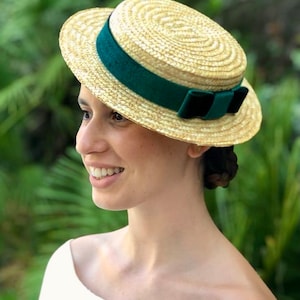 Canotier low cup Canotier haut bas Straw hat top very low image 5