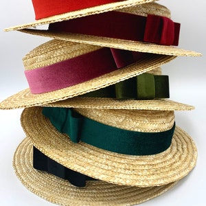 Canotier low cup Canotier haut bas Straw hat top very low image 2