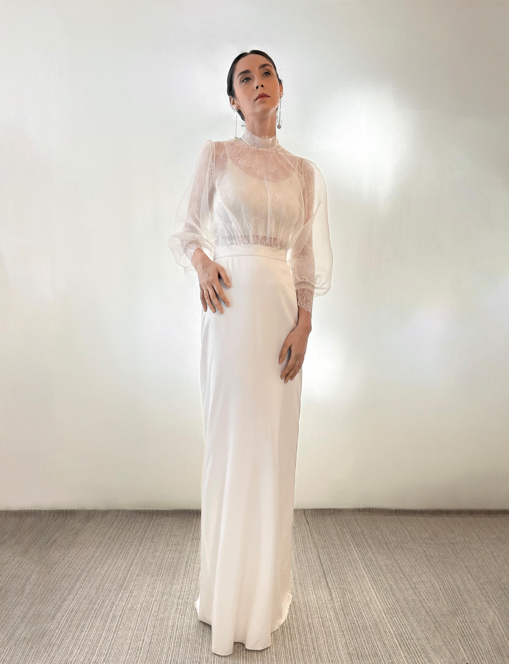 organza wedding dress topper Organza Off the Shoulder Bridal Topper