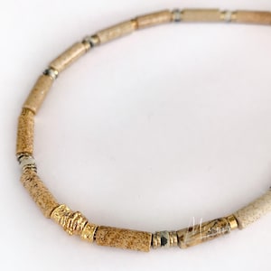 SCARLETT necklace in jasper and hematite Boho chic - Women - Gift - Lithotherapy