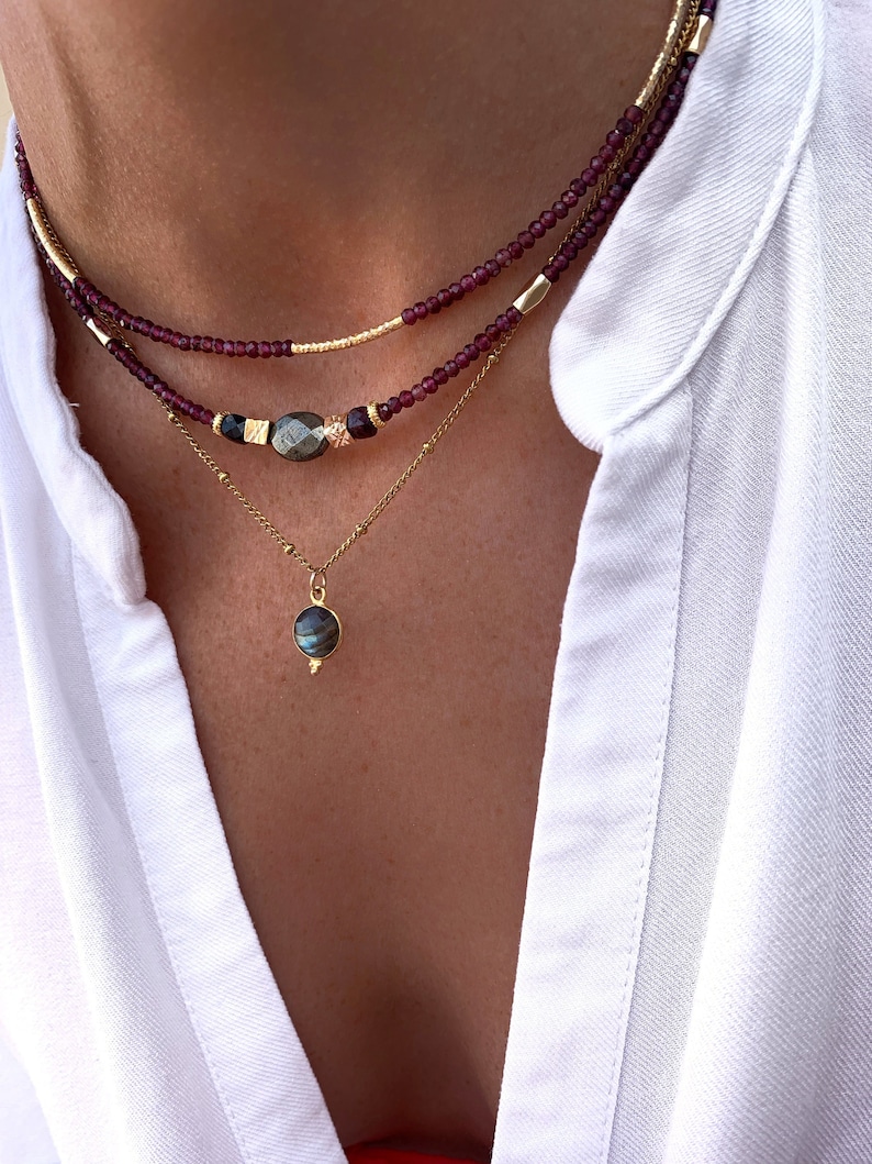 Collier Ras Du Cou Boho Chic Argenté Pour Femme - Occasion