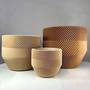 Large geometric planter | Indoor/Outdoor Pot | With Drainage | Modern Planter | Original Gift