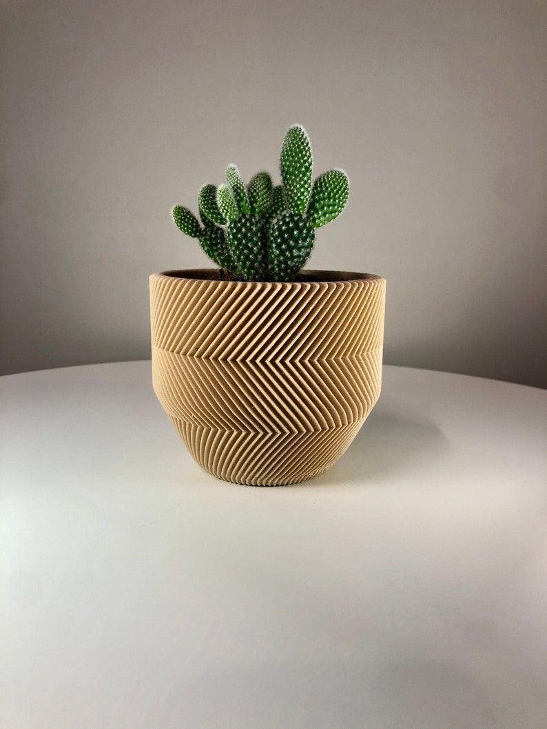 Kleine Zick-Zack Holz Pflanzer Geometrische Saft Pflanze | Etsy