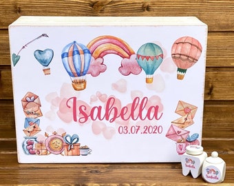 Personalized Wooden Baby Keepsake Box | Memory Box
